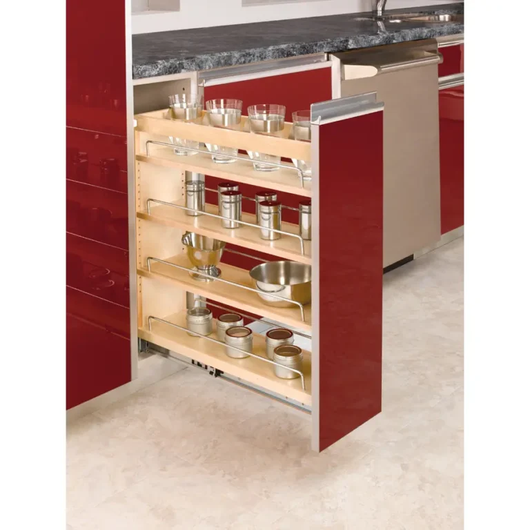 Pull-Out Spice Rack Wood
